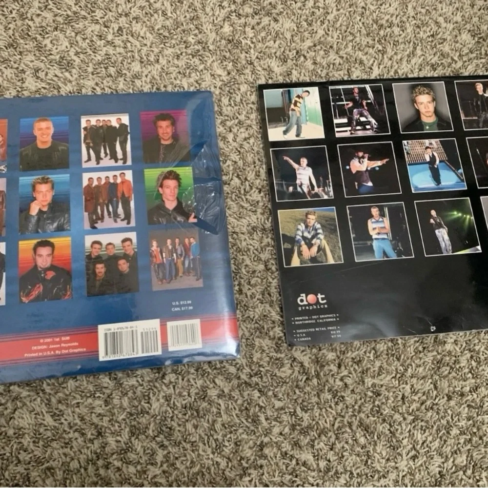 NSYNC/Justin Timberlake  2002 16-Month Calendar - Black and Gray